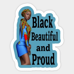 Black and Beautiful Sticker